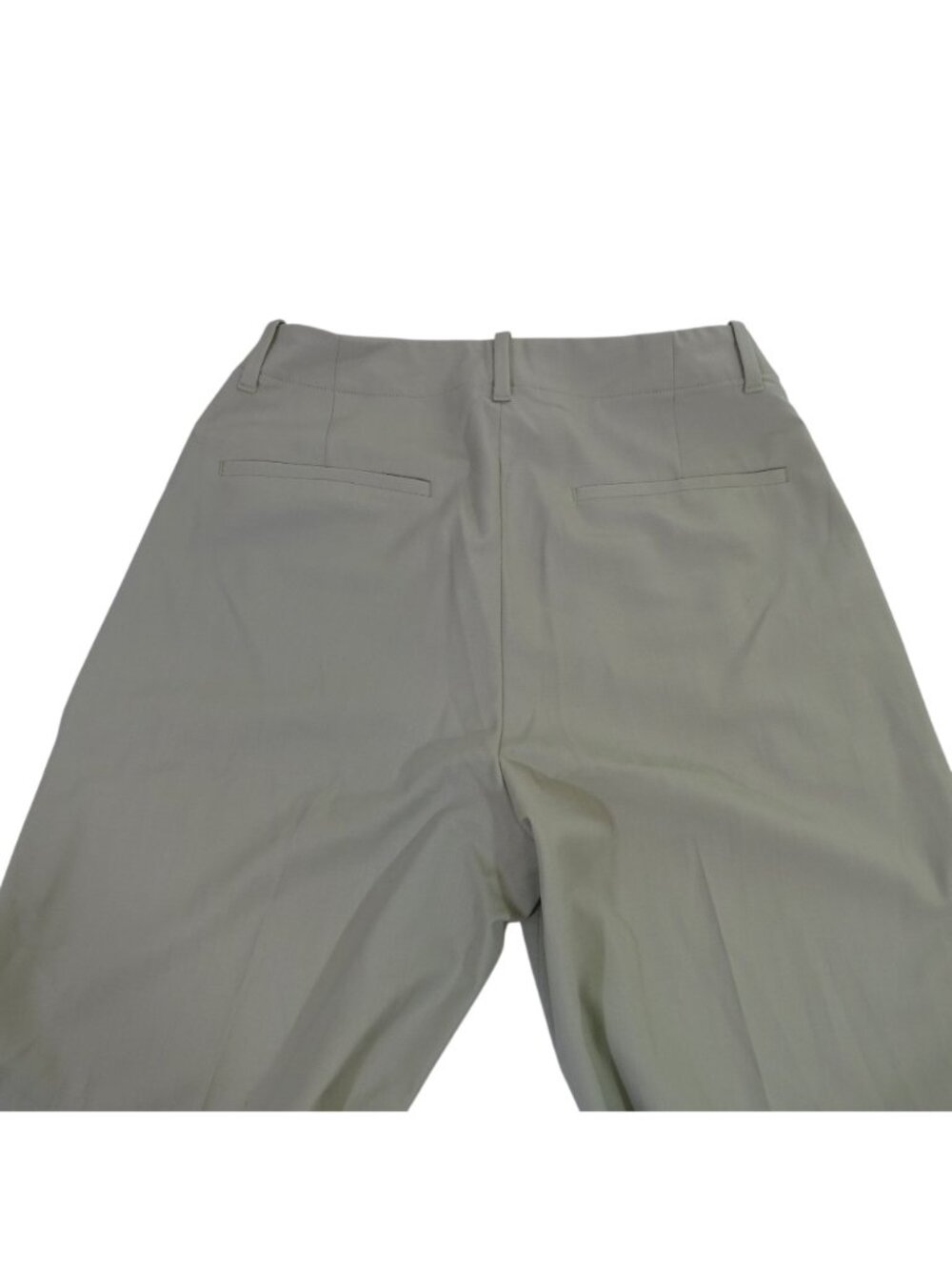 Banana Republic Women Wool Blend Wide Leg Pants Tan Size 4 Flat Front Pockets - Picture 3 of 12